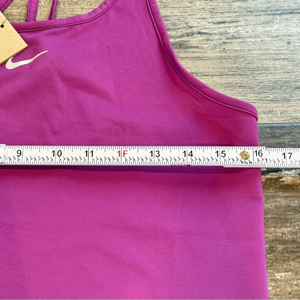 Nike Dri-FIT One Luxe Slim Fit Tank Top 'Viotech' Purple‎ Medium DD4931-503 NEW - Picture 11 of 13